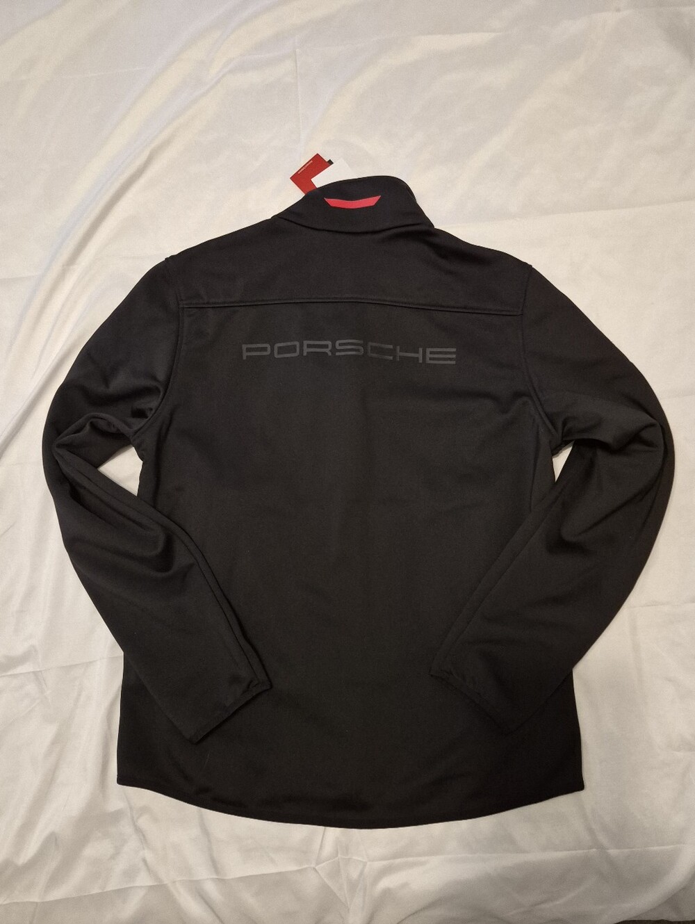 Porsche Motorsports Black Full Zip Softshell Jacket Med NWT - Picture 2 of 7